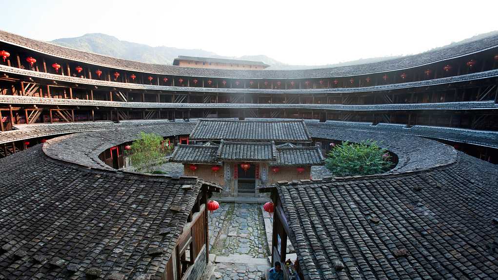 A scenic view of fujian tulou