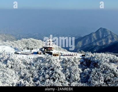 A scenic view of Funiu Mountain Ski Resort
