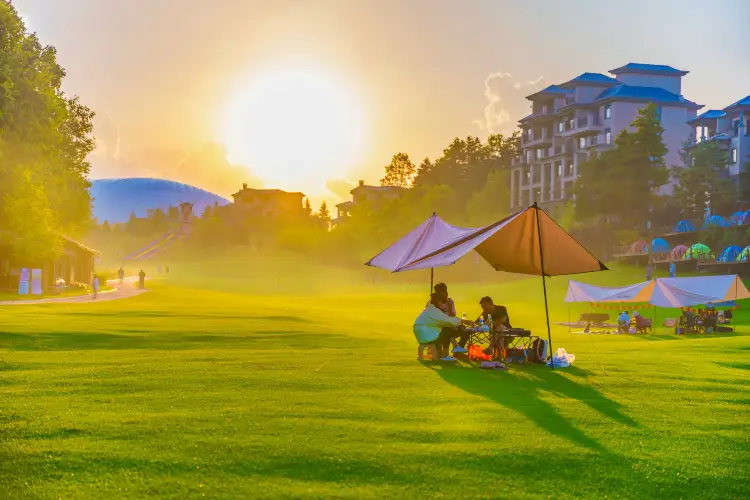 A scenic view of Funiu Mountain Ski Resort