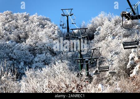 A scenic view of Funiu Mountain Ski Resort