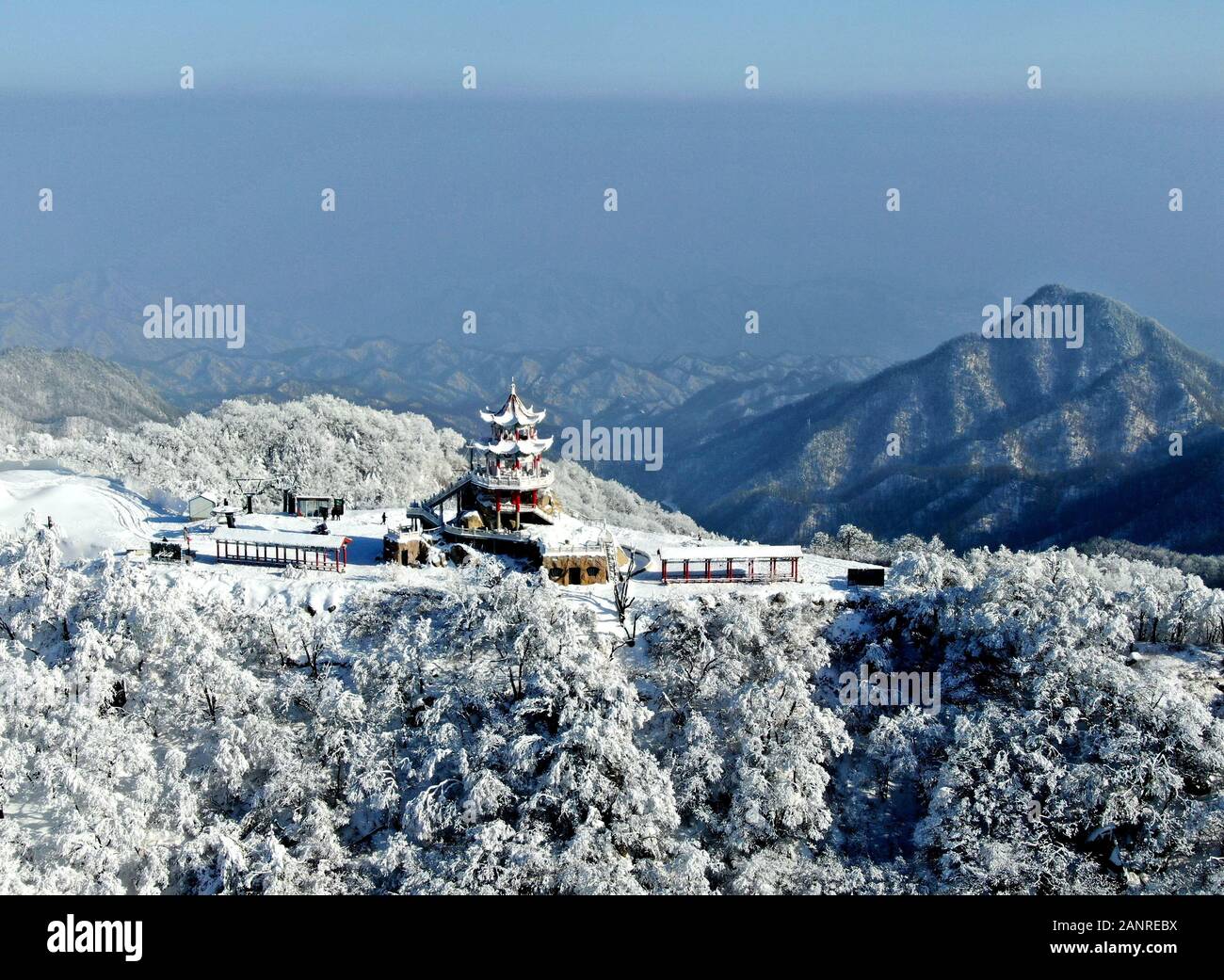 A scenic view of Funiu Mountain Ski Resort