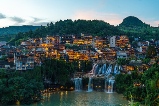 A scenic view of Furong Town