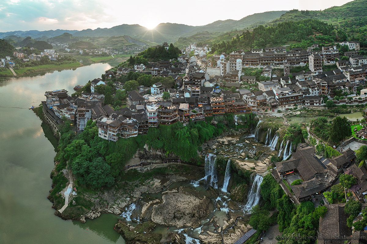 A scenic view of Furong Town