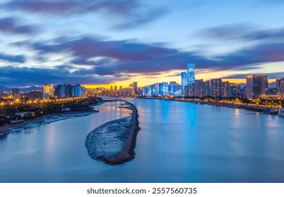 A scenic view of fuzhou zhuzifang