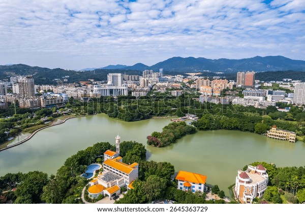 A scenic view of fuzhou zhuzifang