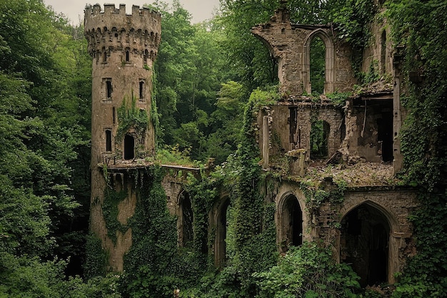 A scenic view of Gantang Palace Ruins