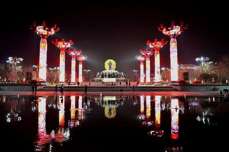 A scenic view of Gantang Palace Ruins