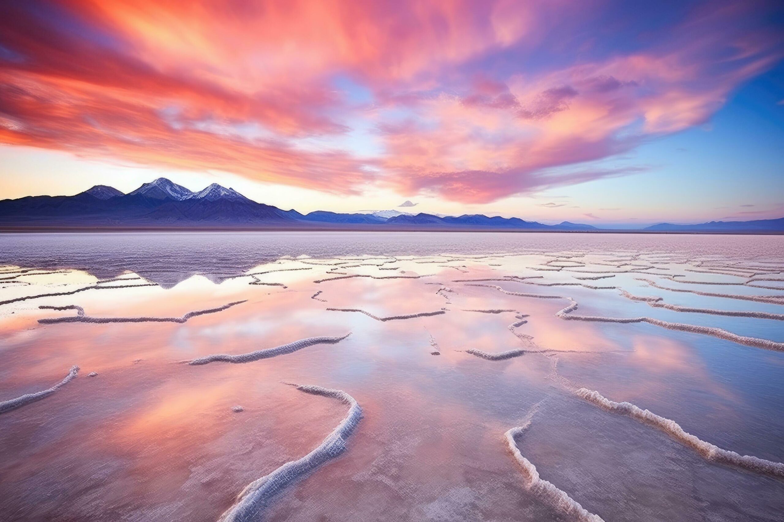 A scenic view of gantou_ancient_salt_flats