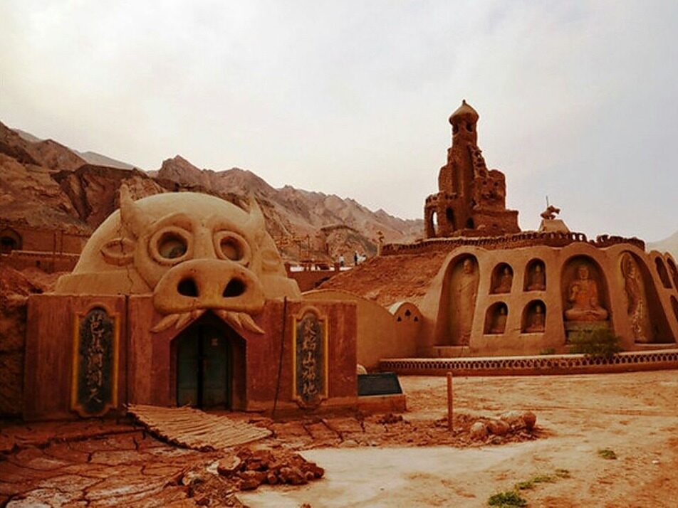 A scenic view of gaochang ancient city