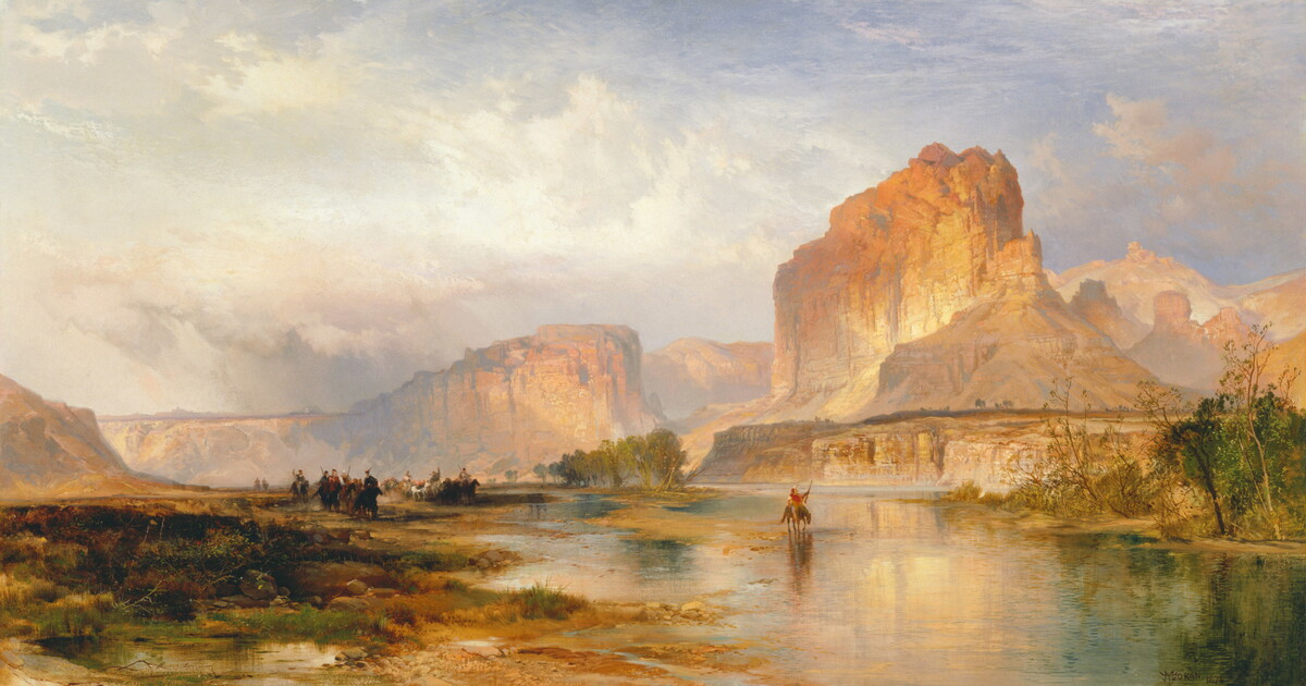 A scenic view of general cliff rock paintings