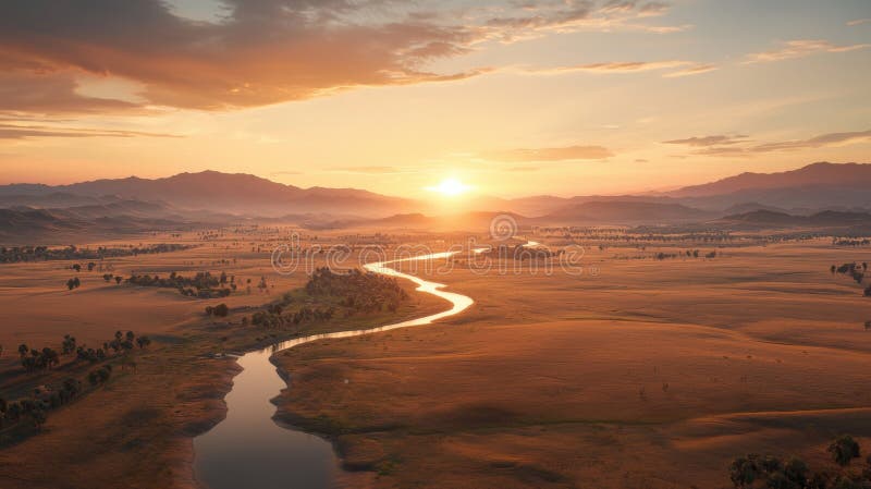 A scenic view of golden_and_silver_grassland