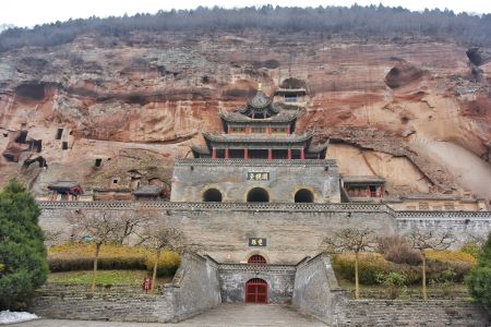 A scenic view of great_buddha_temple_grottoes_in_bin_county