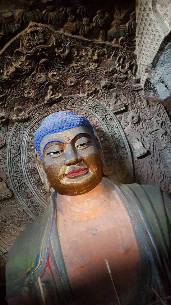 A scenic view of great_buddha_temple_grottoes_in_bin_county