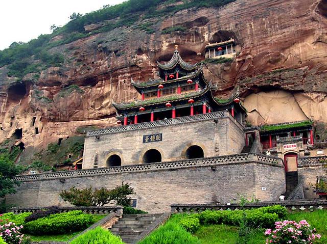 A scenic view of great_buddha_temple_grottoes_in_bin_county