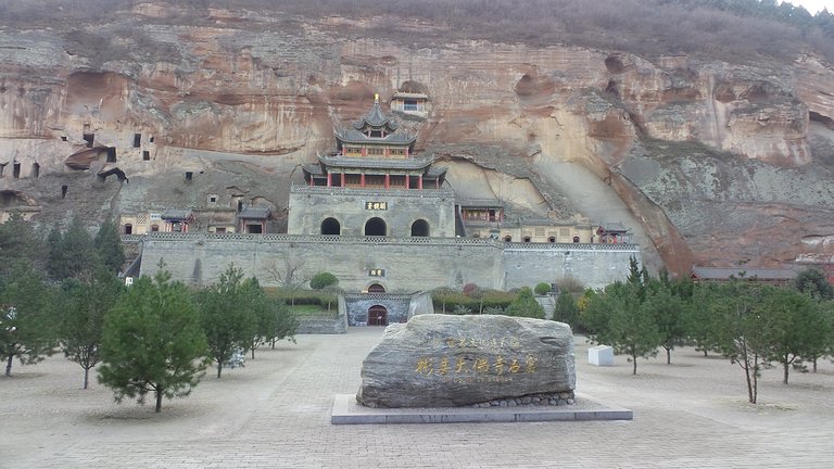 A scenic view of great_buddha_temple_grottoes_in_bin_county