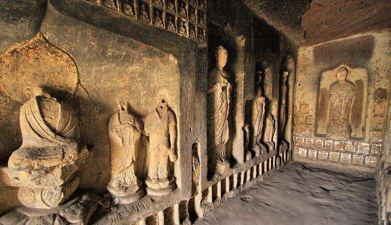 A scenic view of great_buddha_temple_grottoes_in_bin_county