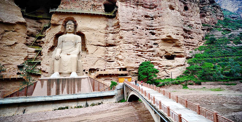 A scenic view of great_buddha_temple_grottoes_in_bin_county