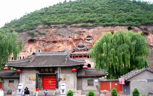 A scenic view of great_buddha_temple_grottoes_in_bin_county