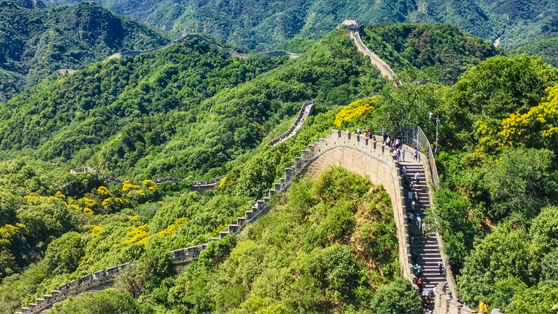 A scenic view of great wall badaling