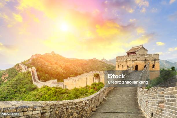 A scenic view of Great Wall Jinshanling Section