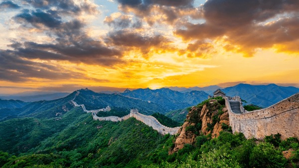 A scenic view of Great Wall Of Qi
