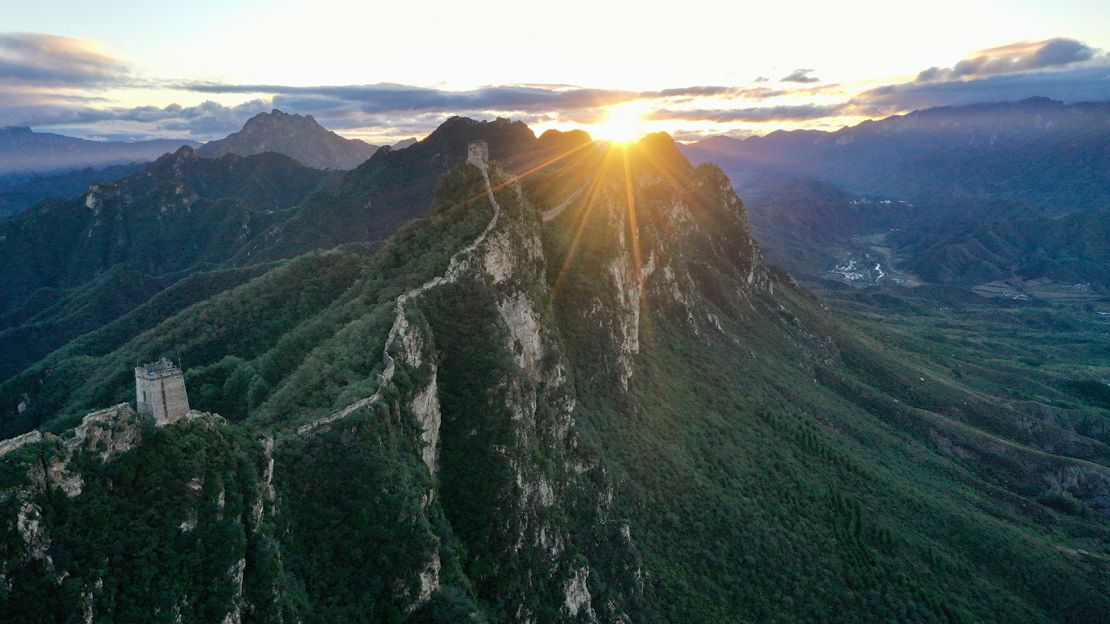A scenic view of Great Wall Of Qi