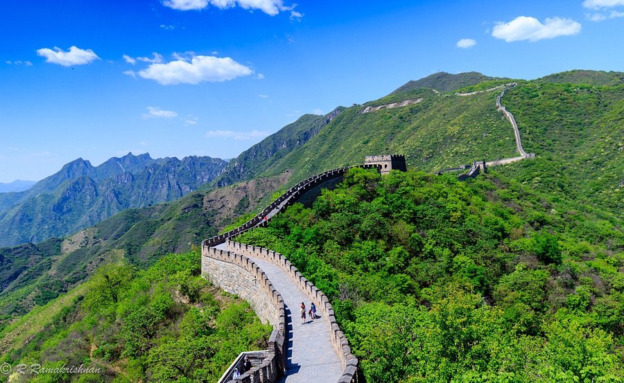 A scenic view of Great Wall Of Qi