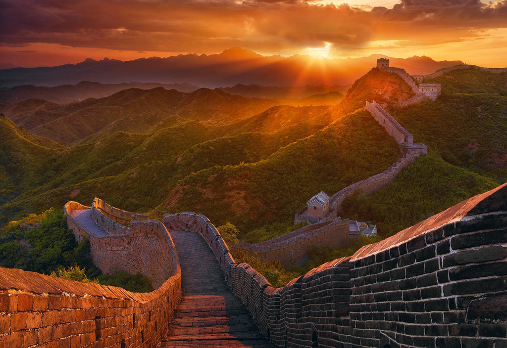 A scenic view of Great Wall Of Qi