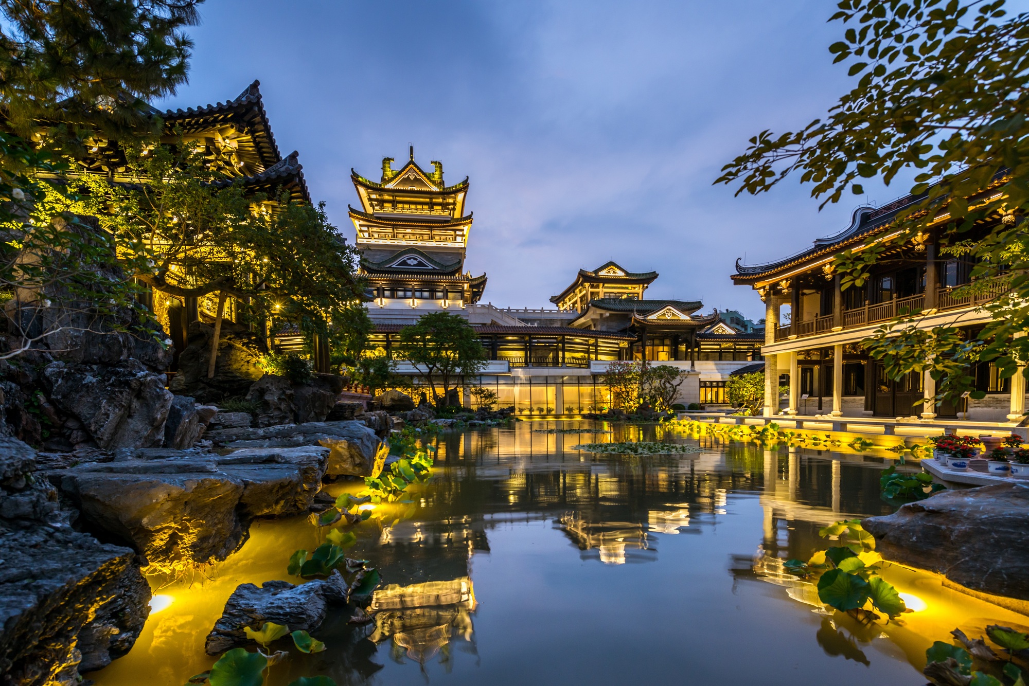 A scenic view of guangdong opera museum