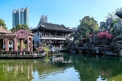 A scenic view of guangdong opera museum