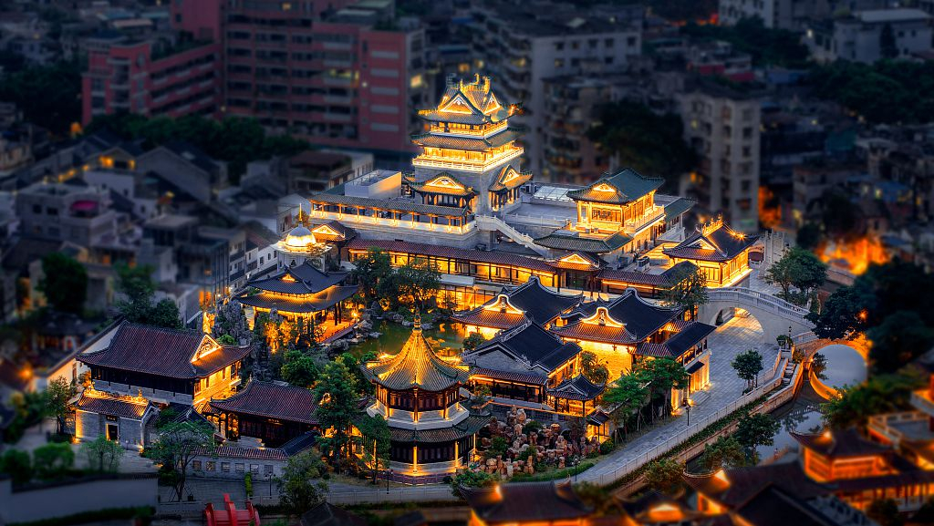 A scenic view of guangdong opera museum