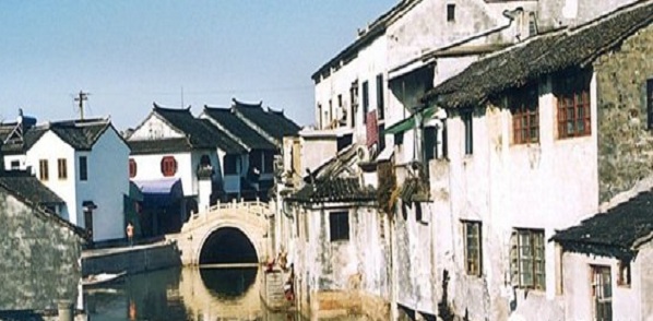 A scenic view of Guangfu Ancient City