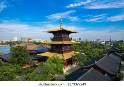 A scenic view of Guangfu Ancient City