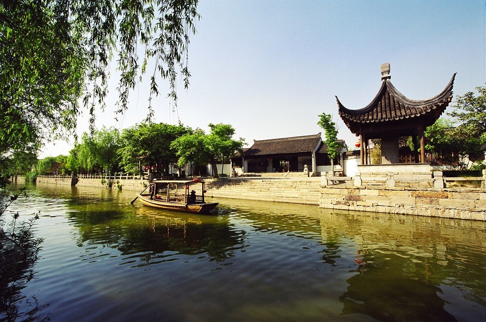 A scenic view of Guangfu Ancient City