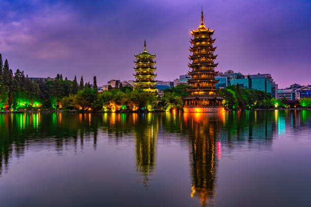 A scenic view of Guanghui Temple Pagoda