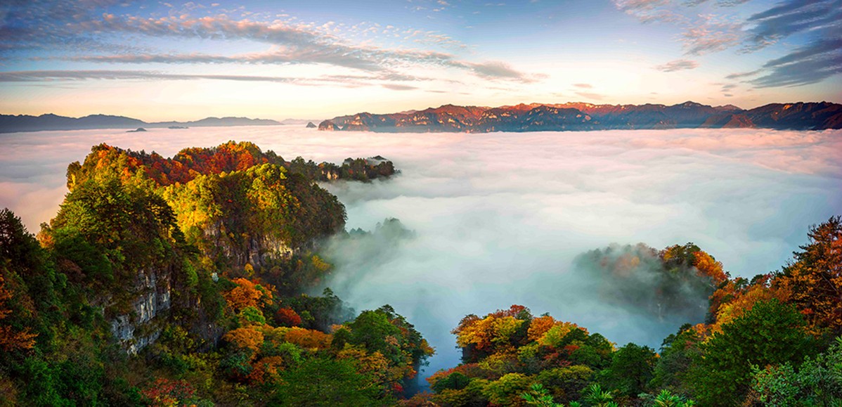 A scenic view of guangwu mountain