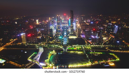 A scenic view of guangzhou tower