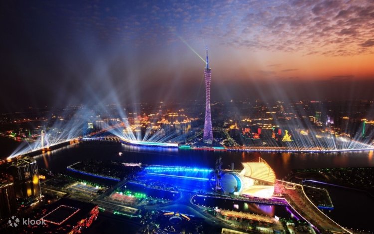 A scenic view of guangzhou tower