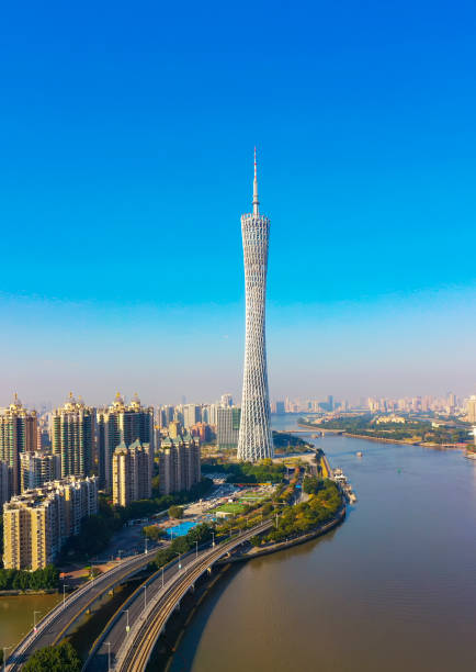 A scenic view of guangzhou tower