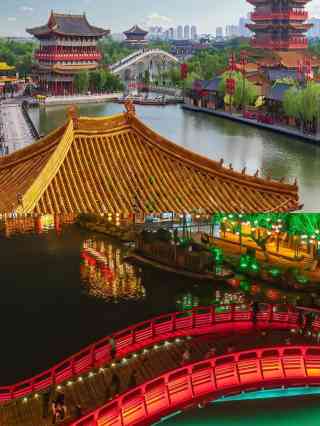 A scenic view of Guanlin Temple