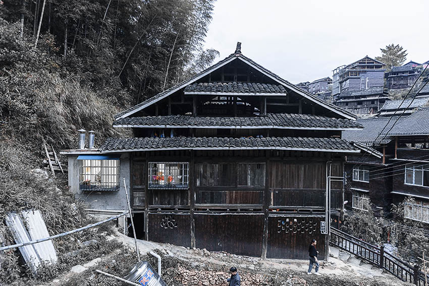 A scenic view of Guanxi Enclosed House