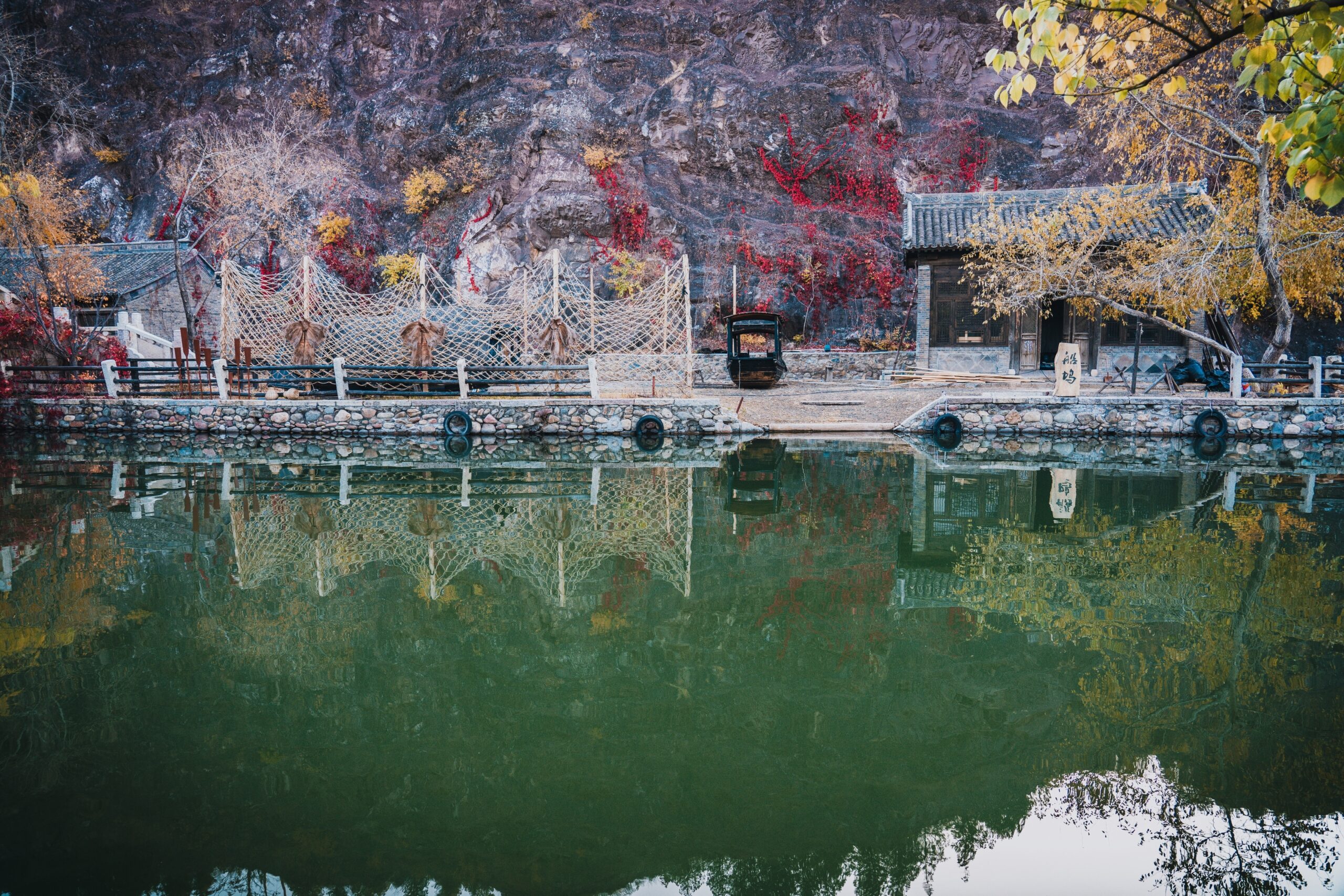 A scenic view of gubei_water_town
