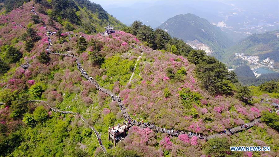 A scenic view of Guifeng Scenic Area