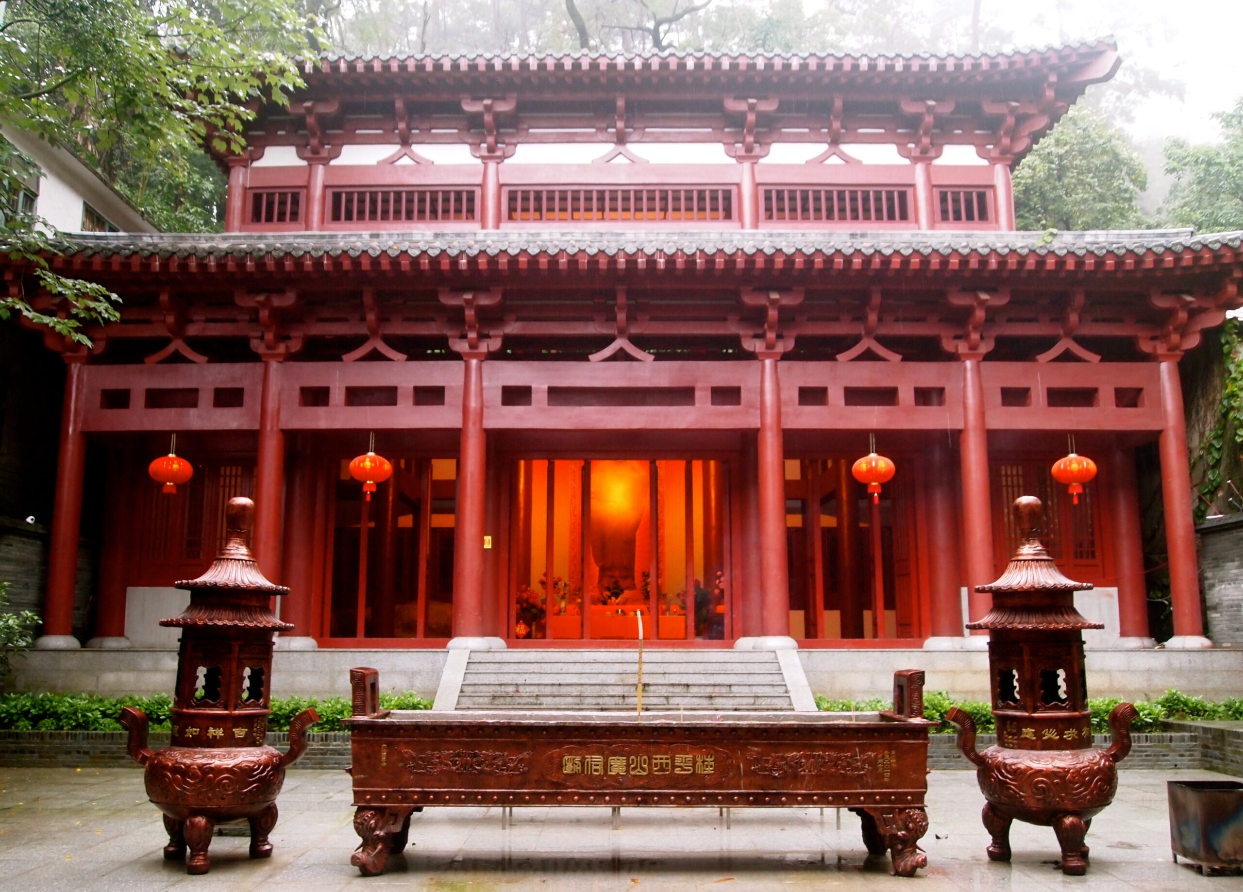 A scenic view of guiping xishan scenic area
