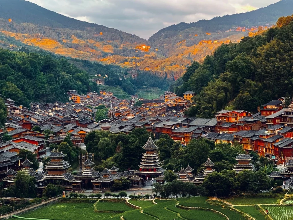 A scenic view of guizhou ethnic museum
