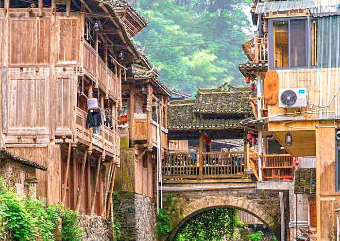 A scenic view of guizhou ethnic museum