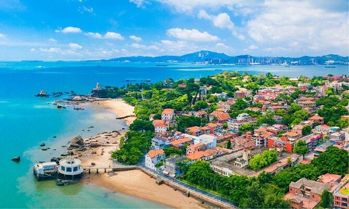 A scenic view of gulangyu island