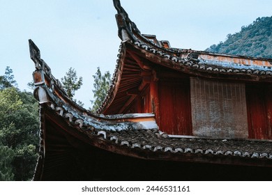 A scenic view of guoqing temple