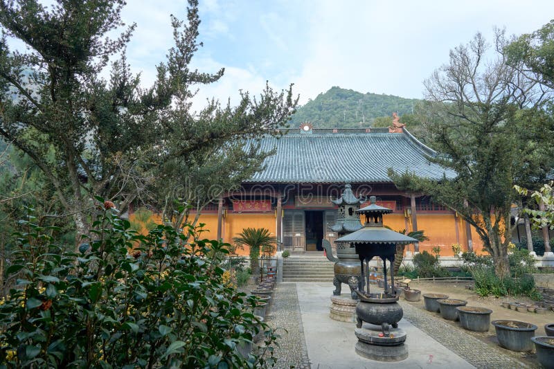 A scenic view of guoqing temple