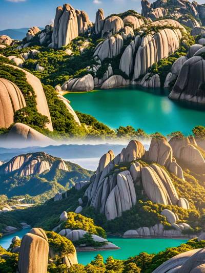 A scenic view of gushan mountain